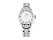 OMEGA, Seamaster (150m/500ft), Aqua Terra 150M, Cal 4561, Serie nr. 91343343, PIC nr. 231.10.30.60.55.001, Ref nr. ST 596.1120, Boett nr. 596.1120 (HJG), damur, 30 mm, stål, quartz, safirglas (nagg), datum, pärlemorurtavla med diamanter (11 st. 8/8, TW(G)/IF-VVS, ca 0,12 ctv), originallänk, viklås, 