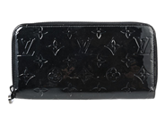 PLÅNBOK, LOUIS VUITTON, Zippy Long Wallet, svart vernis monogram, mörka beslag, 19,5x10x2 cm, märkt MI4183, år på auktion i Stockholm, Stockholms län hos Kaplans Auktioner