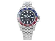 ROLEX, Oyster Perpetual Date, GMT-Master II, Chronometer, s.k. "Pepsi", Ref nr. 126710BLRO, Serie nr. 87Y6T605 på auktion i Stockholm, Stockholms län hos Kaplans Auktioner