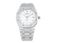 AUDEMARS PIGUET, Royal Oak, Cal 2225, Serie nr. 491847, Ref nr. 14790ST.OO.0789ST.10, Boett nr. E-35268-4872, herrur, 36 mm, stål, automatisk, safirglas (repa/nagg), datum, integrerad originallänk, viklås, längd 185 mm, cert (ej komplett), ca 2000, box, ytterkartong.