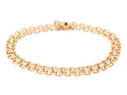 ARMBAND, 18K guld, X-länk, Stockholm 1948, längd 18,5 cm, vikt 14,5 g.