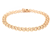 ARMBAND, 18K guld, X-länk, Stockholm 1948, längd 18,5 cm, vikt 14,5 g. på auktion i Stockholm, Stockholms län hos Kaplans Auktioner