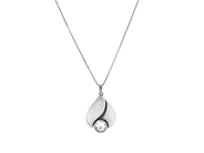 KARL LAINE, hänge med kedja, silver, bergkristall, venezialänk, längd 45,5 cm, vikt 9,0 g. på auktion i Stockholm, Stockholms län hos Kaplans Auktioner