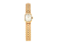 PATEK PHILIPPE, Genève, damur, 14 x 18,5 mm, Serie nr. 947132, Ref nr. 3100, Boett nr. 514001, 18K guld, manuell, safirglas, formverk, integrerad originallänk (Gay Frères), längd 180-185 mm, totalvikt 50,19 gram, ca 1955.