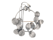 MICHELSEN, brosch, silver, linnea blommor, Stockholm 1950, höjd 6,5 cm, vikt 14,8 g. på auktion i Stockholm, Stockholms län hos Kaplans Auktioner