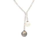 COLLIER, 18K vitguld, briljantslipade diamanter ca 2,7 ctv, ca TW-TCr/VS-SI, odlade pärlor varav en tahiti, ca på auktion i Stockholm, Stockholms län hos Kaplans Auktioner