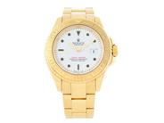 ROLEX, Oyster Perpetual Date, Yacht-Master (Swiss-T<25), Chronometer, Ref nr. 16628 B, Serie nr. U864171, Cal 3135, Verk nr. 7935897, Boett nr. 16620, herrur, 40 mm, 18K guld, automatisk, safirglas, datum, utbytta visare (Luminova), defekt (går ej, akut servicebehov), Oysterlocklänk, viklås, Ref 