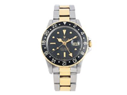 ROLEX, Oyster Perpetual, GMT-Master (T Swiss T), Chronometer, s.k. "Nipple Dial", Ref nr. 1675, Serie nr. 5205196, Cal 1570, Verk nr. D360547, Boett nr. 1675, herrur, 40 mm, stål/guld, automatisk, plexiglas, datum, 24-timmarsvisning, Oysterlänk, Ref nr. 78363, viklås (utbytt/senare), Ref n
