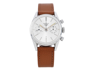 HEUER, Carrera 45 (T Swiss), Cal Valjoux 92, Serie nr. 74481, Ref nr. 3647 S, kronograf, herrur, 35,3 mm, stål på auktion i Stockholm, Stockholms län hos Kaplans Auktioner