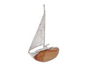 HÄNGE, sterlingsilver, jaspis, segelbåt, mått 6,5 cm x 3,5 cm, vikt ca 12,3 g. på auktion i Stockholm, Stockholms län hos Kaplans Auktioner
