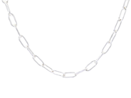COLLIER, sterlingsilver, ankarlänk/pansarlänk, längd 43,5 cm, vikt ca 7,7 g. på auktion i Stockholm, Stockholms län hos Kaplans Auktioner