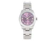 ROLEX, Oyster Perpetual 31, Chronometer, "Roman Red Grape Dial", Ref nr. 177200, Serie nr. 1037T507, Cal 2231, Verk nr. 6H511656, Boett nr. 2300, midsize, 31 mm, stål, automatisk, safirglas, Oysterlänk, viklås (Oysterclasp), Ref nr. 70160-7GT/Z4X-F2J, ca 2016, box, ytterkartong.