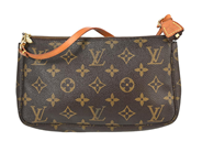VÄSKA, LOUIS VUITTON, Pochette Accessoires, monogram canvas, guldfärgade beslag, 21x13x4 cm, märkt AR0915, år på auktion i Stockholm, Stockholms län hos Kaplans Auktioner