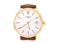 LONGINES, herrur, 35 mm, Cal L633, Serie nr. 52990054, Boett nr. 18077727 / 1603 633, 18K guld, automatisk, pl på auktion i Stockholm, Stockholms län hos Kaplans Auktioner