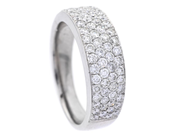 STRÖMDAHLS, ring, 18K vitguld, 68 briljantslipade diamanter 1,00 ctv, TW/VS-SI, stl 17,25 mm, vikt 6,7 g. på auktion i Stockholm, Stockholms län hos Kaplans Auktioner