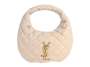 SAINT LAURENT, VÄSKA, Sac Icare Baby, beige nappa lammskinn, mässingfärgade beslag, originalkvitto från 2026, cert, dustbag. Excellent Condition.