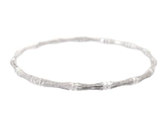 ARMRING, 18K vitguld, i form av bambu, Frankrike, vikt 15,1 g