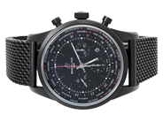 BREITLING, Transocean Chronograph Unitime Pilot, Chronometre, Cal B05, Verk nr. 4228197, Serie nr. 4228197, Re på auktion i Stockholm, Stockholms län hos Kaplans Auktioner