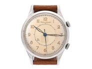 JAEGER-LE COULTRE, Memovox, Cal P489/1, Serie nr. 1037220, Ref nr. E851, Boett nr. 638377, herrur, 35 mm, stål på auktion i Stockholm, Stockholms län hos Kaplans Auktioner