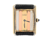 must de CARTIER, Tank, s.k. "Trinity Dial", Cal 78-1 (ETA 2512-1), Boett nr. 6 196198, unisex, 23,5 x 23 (31) på auktion i Stockholm, Stockholms län hos Kaplans Auktioner
