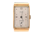 ALTUS, Geneve, herrur, 21 x 37 mm, Boett nr. 54374, 18K guld, manuell, plexiglas, liten sekundvisare, skadad u på auktion i Stockholm, Stockholms län hos Kaplans Auktioner