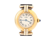 must de CARTIER, Colisée, Cal 690, Boett nr. 075197/590002, damur, 24 mm, förgyllt silver (delvis bortnött,Ver på auktion i Stockholm, Stockholms län hos Kaplans Auktioner