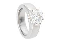 ATELIER AJOUR, enstensring, platina, briljantslipad diamant 2,14 ct, R(E)/SI2, HRD report 260000171748, Stockh på auktion i Stockholm, Stockholms län hos Kaplans Auktioner