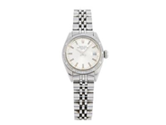 ROLEX, Oyster Perpetual, Date (-T Swiss T-), Ref nr. 6919, Serie nr. 6356682, Cal 2030, Verk nr. 761406, Boett nr. 6900, damur, 26 mm, stål, automatisk, plexiglas, datum, skadad urtavla, Jubileelänk, viklås, Ref nr. 62510D-C/568, ca 1980.