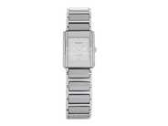 RADO, Integral, Jubilé, Serie nr. 05090604, PIC nr. R20430722, Boett nr. 153.0430.3, damur, 18 x 22 mm, high-tech ceramica, quartz, safirglas, diamanturtavla (4 st. 8/8), briljanter (38 st.), originallänk, viklås i titan, Ref nr. 04443, cert, april 2003.