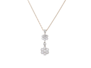 COLLIER, 18K vitguld, briljantslipade diamanter ca 0,60 ctv, ca TW(G)/VS, längd 44 cm, vikt 3,4 g. på auktion i Stockholm, Stockholms län hos Kaplans Auktioner