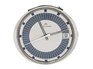 MOVADO, President, Boett nr. 1710, herrur, 37 x 34,5 mm, stål, automatisk, plexiglas (skadat), datum, läderban på auktion i Stockholm, Stockholms län hos Kaplans Auktioner