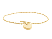 ARMBAND, 18K guld, kordell med hjärta, längd 18,5 cm, vikt 4,1 g. på auktion i Stockholm, Stockholms län hos Kaplans Auktioner