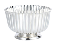 C.F. CARLMAN, skål, silver, godronnerad, design Sven Carlman, Stockholm 1945, höjd 11 cm, diameter 18,3 cm, vi på auktion i Stockholm, Stockholms län hos Kaplans Auktioner