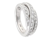 STRÖMDAHLS, ring, 18K vitguld, briljantslipade diamanter 0,98 ctv, TW/VS-SI, stl 16,5 mm, vikt 9,4 g.