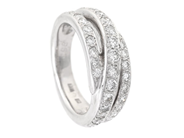 STRÖMDAHLS, ring, 18K vitguld, briljantslipade diamanter 0,98 ctv, TW/VS-SI, stl 16,5 mm, vikt 9,4 g. på auktion i Stockholm, Stockholms län hos Kaplans Auktioner