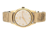 TISSOT, Visodate, Cal 27B-621, Serie nr. 3446960, Boett nr. N 56002, herrur, 33,5 mm, 14K guld, manuell, plexi på auktion i Stockholm, Stockholms län hos Kaplans Auktioner