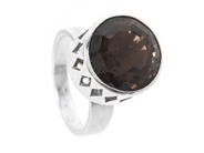 SIGURD PERSSON, ring, sterlingsilver, rökkvarts, Stockholm 1965, stl 18,75 mm, vikt 9,2 g. på auktion i Stockholm, Stockholms län hos Kaplans Auktioner