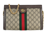 GUCCI, VÄSKA, Ophidia, GG Supreme canvas, Web röd, grön, guldfärgade beslag, 26x16x8 cm, dustbag. Excellent Co på auktion i Stockholm, Stockholms län hos Kaplans Auktioner