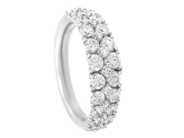 STRÖMDAHLS, ring, 18K vitguld, 32 briljantslipade diamanter 1,50 ctv, TW/VS-SI, stl 16,75 mm, vikt 4,9 g. på auktion i Stockholm, Stockholms län hos Kaplans Auktioner