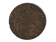MYNT, koppar, 1 Öre, 1628 (variant MLCXXVIII), Gustav II Adolf, kvalité ca 1?, diameter 41 mm, vikt 29,7 g, mi på auktion i Stockholm, Stockholms län hos Kaplans Auktioner