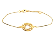 LARA BOHNIC, armband, förgyllt sterlingsilver, Apollo Chain Bracelet, längd 16,5 cm/19 cm, vikt ca 3,7 g. på auktion i Stockholm, Stockholms län hos Kaplans Auktioner