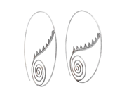 DULONG, örhängen, sterlingsilver, Thera, höjd 5,7 cm, vikt ca 4,7 g. på auktion i Stockholm, Stockholms län hos Kaplans Auktioner