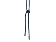 OLE LYNGGAARD, collier, snöre, String Necklace, mörkblått silke, sterlingsilver, längd 130 cm, vikt ca 6,3 g. på auktion i Stockholm, Stockholms län hos Kaplans Auktioner
