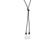 EFVA ATTLING, collier, Happy tears, sterlingsilver/läder, Stockholm 2000 längd 56 cm, vikt 6,7 g, slitage på l på auktion i Stockholm, Stockholms län hos Kaplans Auktioner