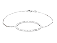 ARMBAND, 18K vitguld, briljantslipade diamanter 0,50 ctv, TW/VS-SI, längd 17,5 cm, vikt 3,6 g. på auktion i Stockholm, Stockholms län hos Kaplans Auktioner