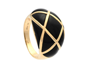 RING, 14K guld, onyx, stl 17,5 g, vikt 7,5 g, skador på onyx. på auktion i Stockholm, Stockholms län hos Kaplans Auktioner