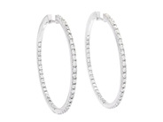 ÖRRINGAR, 18K vitguld, 90 briljantslipade diamanter 1,00 ctv, TW/VS-SI, höjd 31 mm, vikt 6,0 g, stift. på auktion i Stockholm, Stockholms län hos Kaplans Auktioner