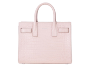 SAINT LAURENT, VÄSKA, Sac De Jour Satchel, rosa Nano Croc Embossed läder, silverfärgade beslag, 22x17x9 cm. Ve på auktion i Stockholm, Stockholms län hos Kaplans Auktioner