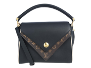 LOUIS VUITTON, VÄSKA, Double V Tote Bag, Monogram Canvas, svart läder, guldfärgade beslag, 28x20x14 cm, märkt på auktion i Stockholm, Stockholms län hos Kaplans Auktioner