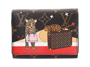 LOUIS VUITTON, PLÅNBOK, Victorine Lion Panter Limited Edition, Monogram canvas, guldfärgade beslag, 12x9x2 cm, på auktion i Stockholm, Stockholms län hos Kaplans Auktioner